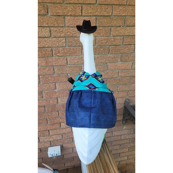 Country Singer Themed Porch Goose Dress with Wings & Cowboy Hat Outfit  Western - Picture 8 of 10